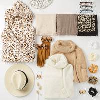Victoria Knit Poncho - White