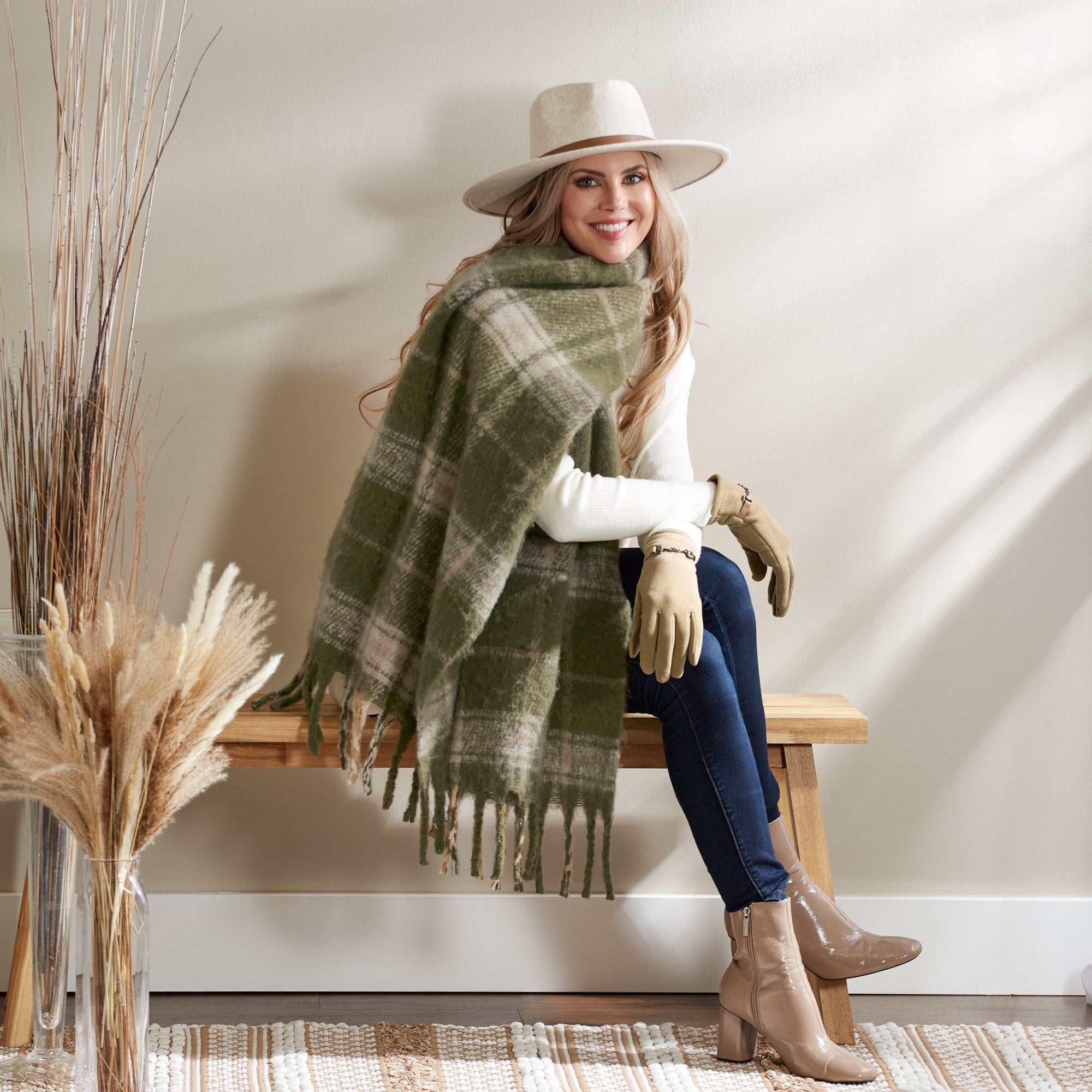 Heathered Wide Brim Hat -Cream – Hadley Wren