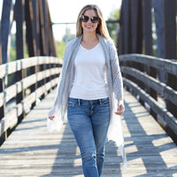 Tiny Stripe Insect Shield Scarf - Black