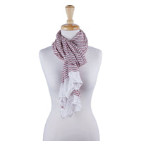 Tiny Stripe Insect Shield Scarf - Red