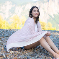 Tiny Stripe Insect Shield Scarf - Red