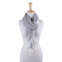 Tiny Stripe Insect Shield Scarf - Brown