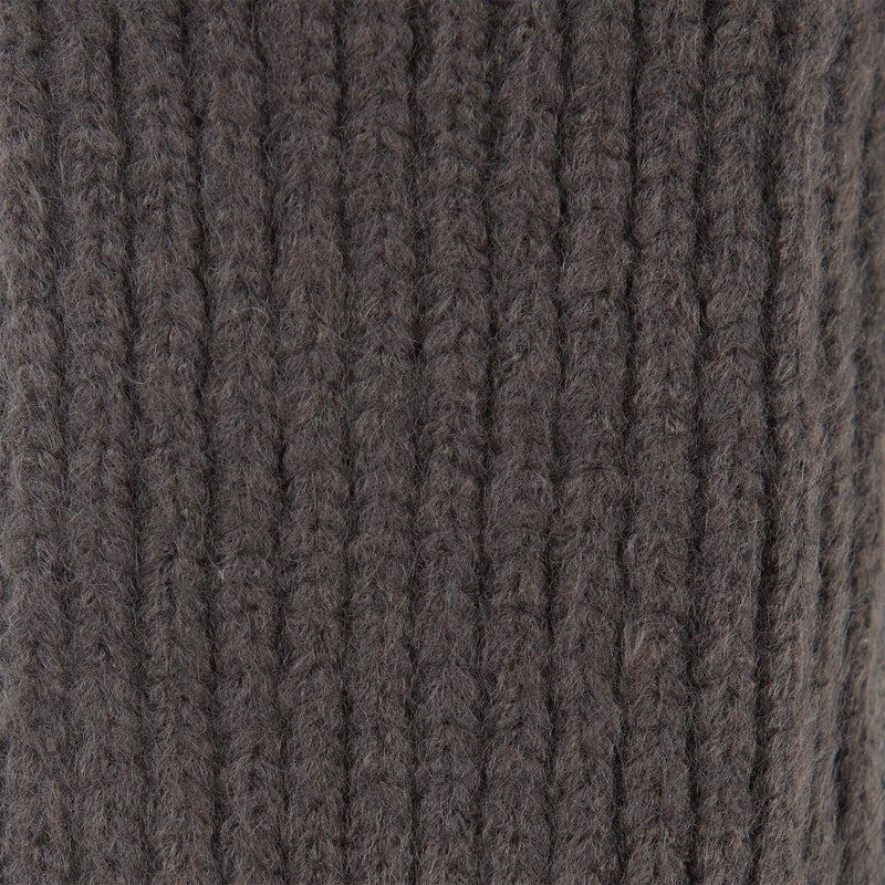Three-In-One Knit Gloves - Charcoal