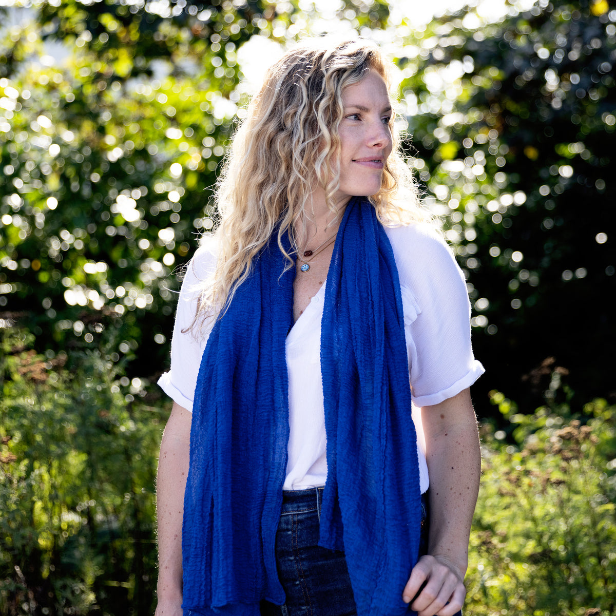 Blue Classic Insect Shield Scarf