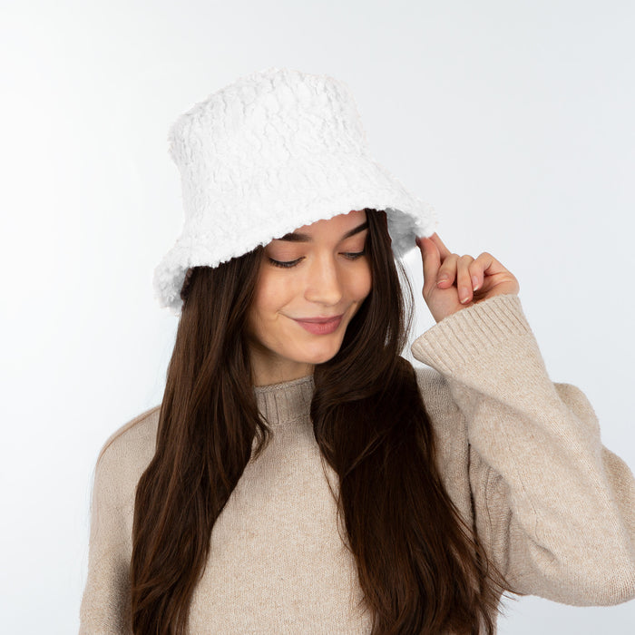 Winter Bucket Hat - White