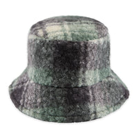 Teddy Bucket Hat - Green Plaid