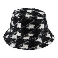 Teddy Bucket Hat - Houndstooth