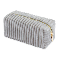 Corduroy Cosmetic Bag - Gray