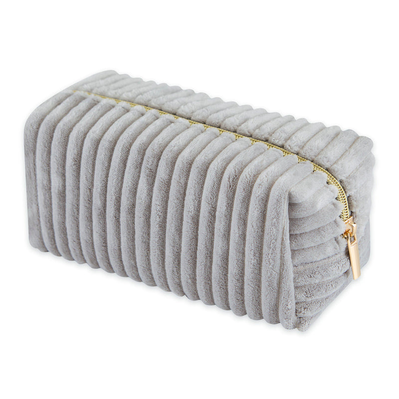 Corduroy Cosmetic Bag - Gray