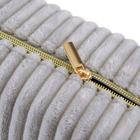Corduroy Cosmetic Bag - Gray