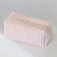 Corduroy Cosmetic Bag - Pink