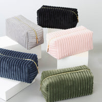 Corduroy Cosmetic Bag - Green