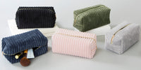 Corduroy Cosmetic Bag - Green