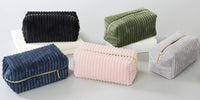 Corduroy Cosmetic Bag - Green