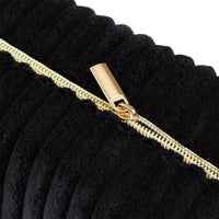 Corduroy Cosmetic Bag - Black
