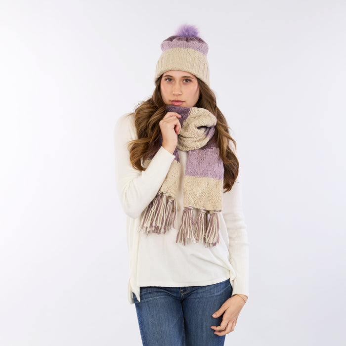 Crystal Scarf - Purple