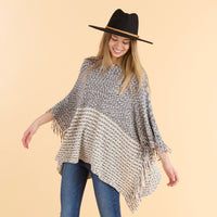Amber Poncho - Black