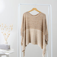 Amber Poncho - Beige