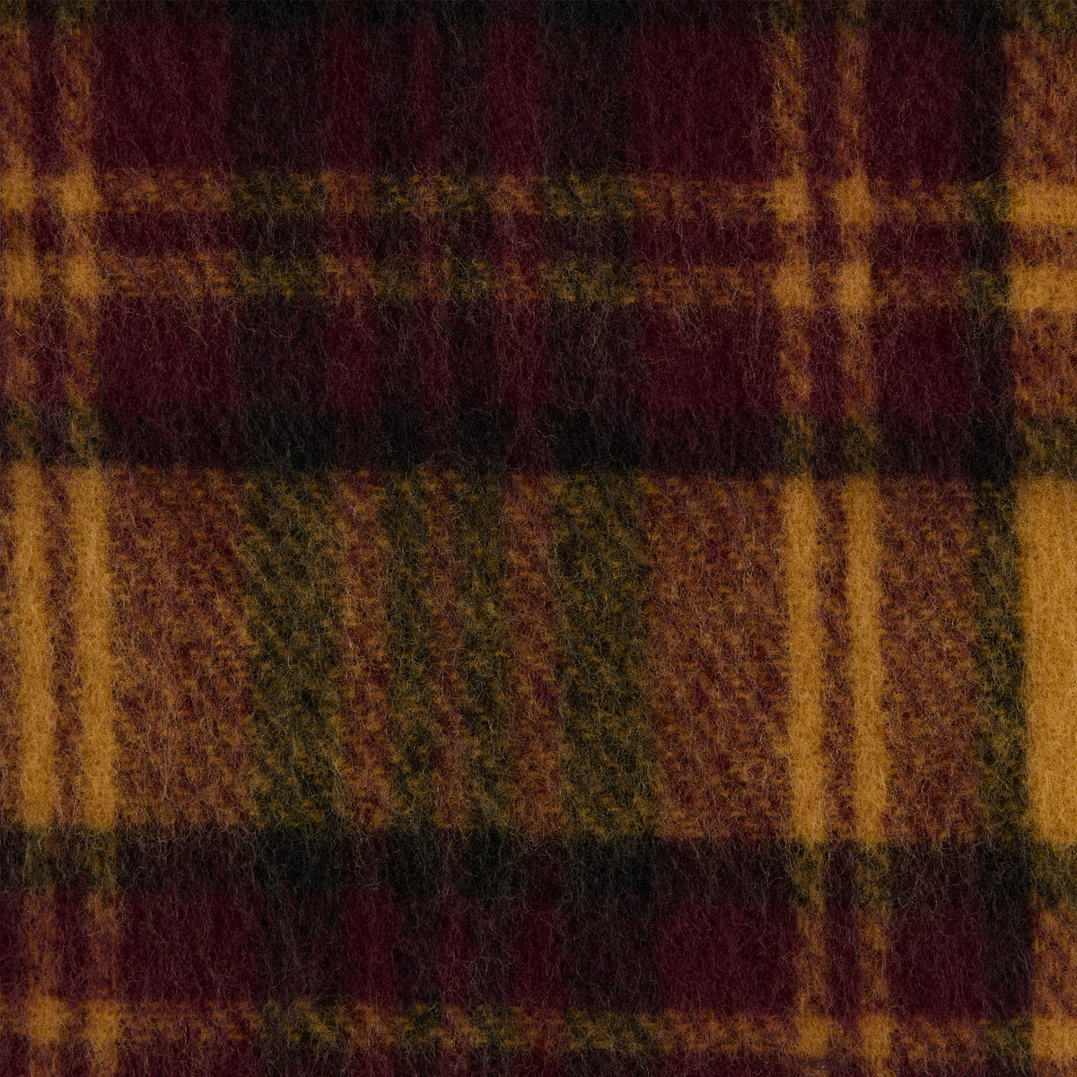 Autumn Plaid Scarf - Maroon