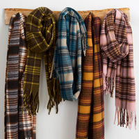 Autumn Plaid Scarf - Maroon