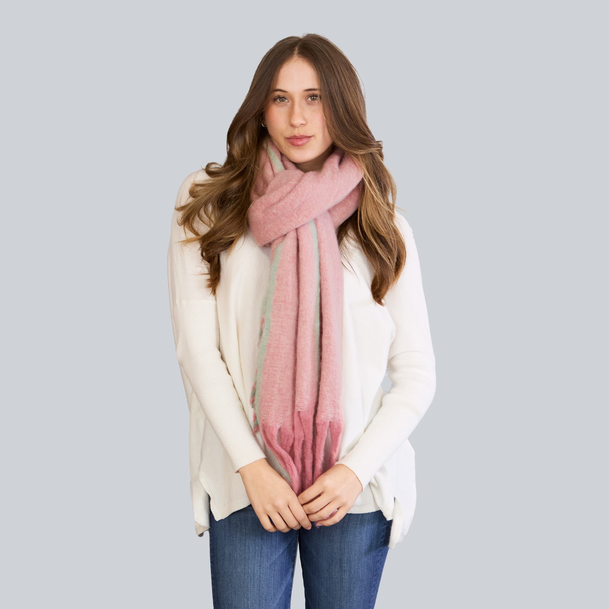 Wholesale Dahlia Scarf - Pink – Hadley Wren